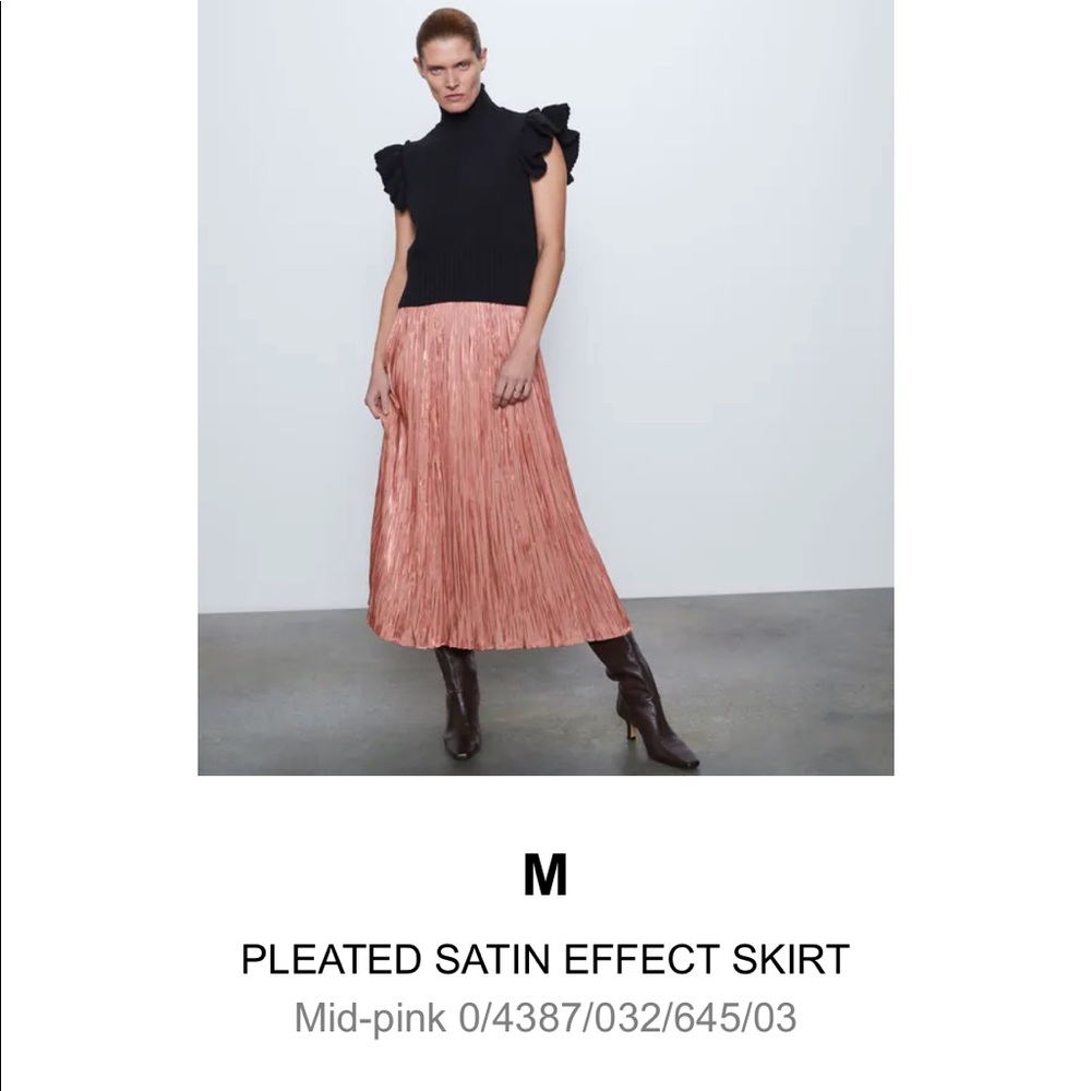 Zara maxi skirt - blush